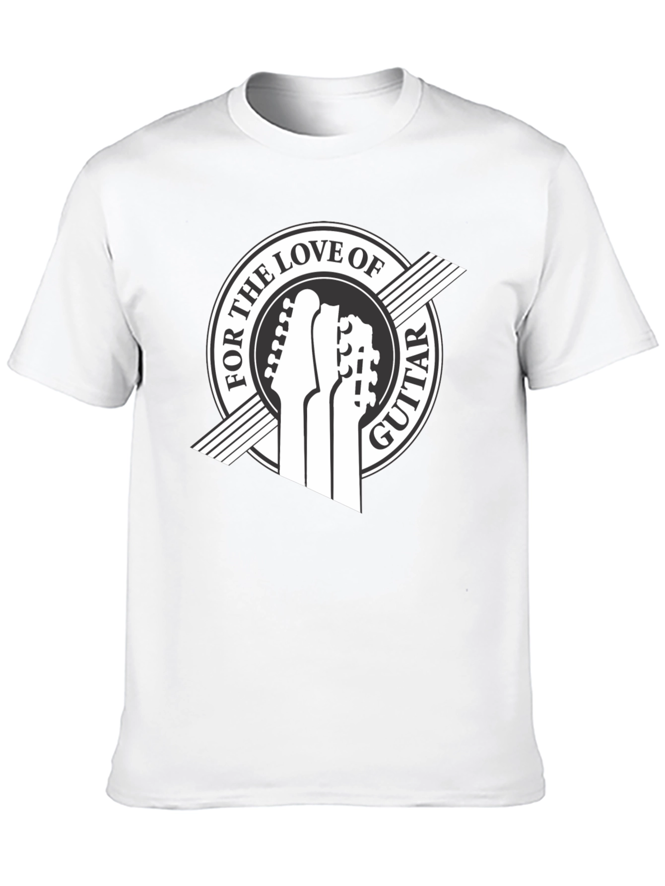 For the Love of Guitar Black T-Shirt