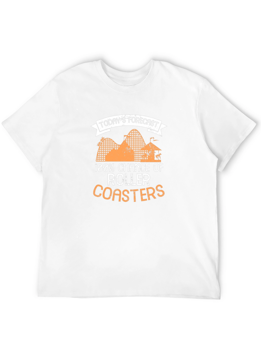 Roller Coaster Forecast Black Graphic Tee