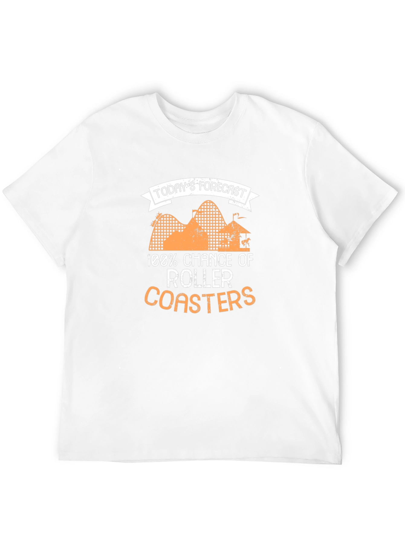 Roller Coaster Forecast Black Graphic Tee