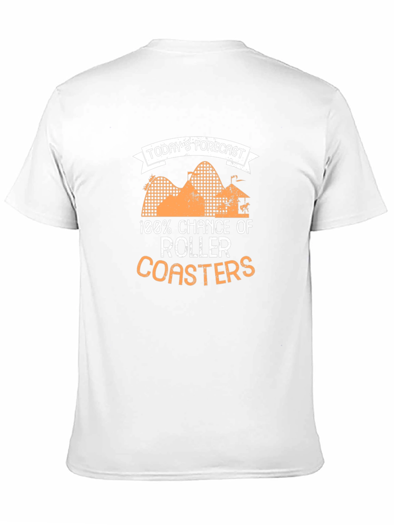 Roller Coaster Forecast Black Graphic Tee
