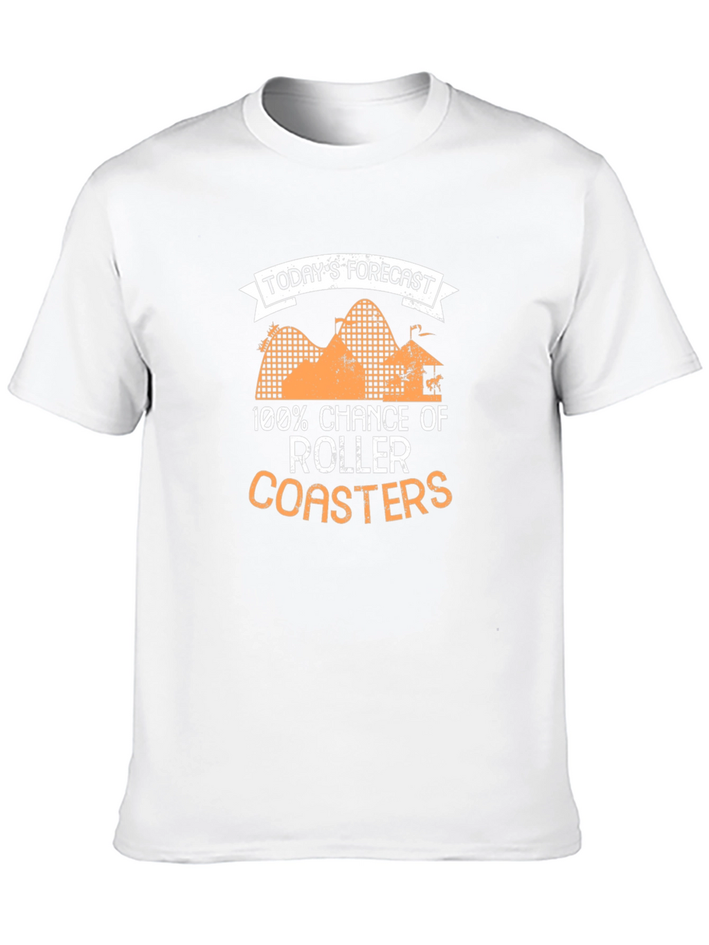 Roller Coaster Forecast Black Graphic Tee