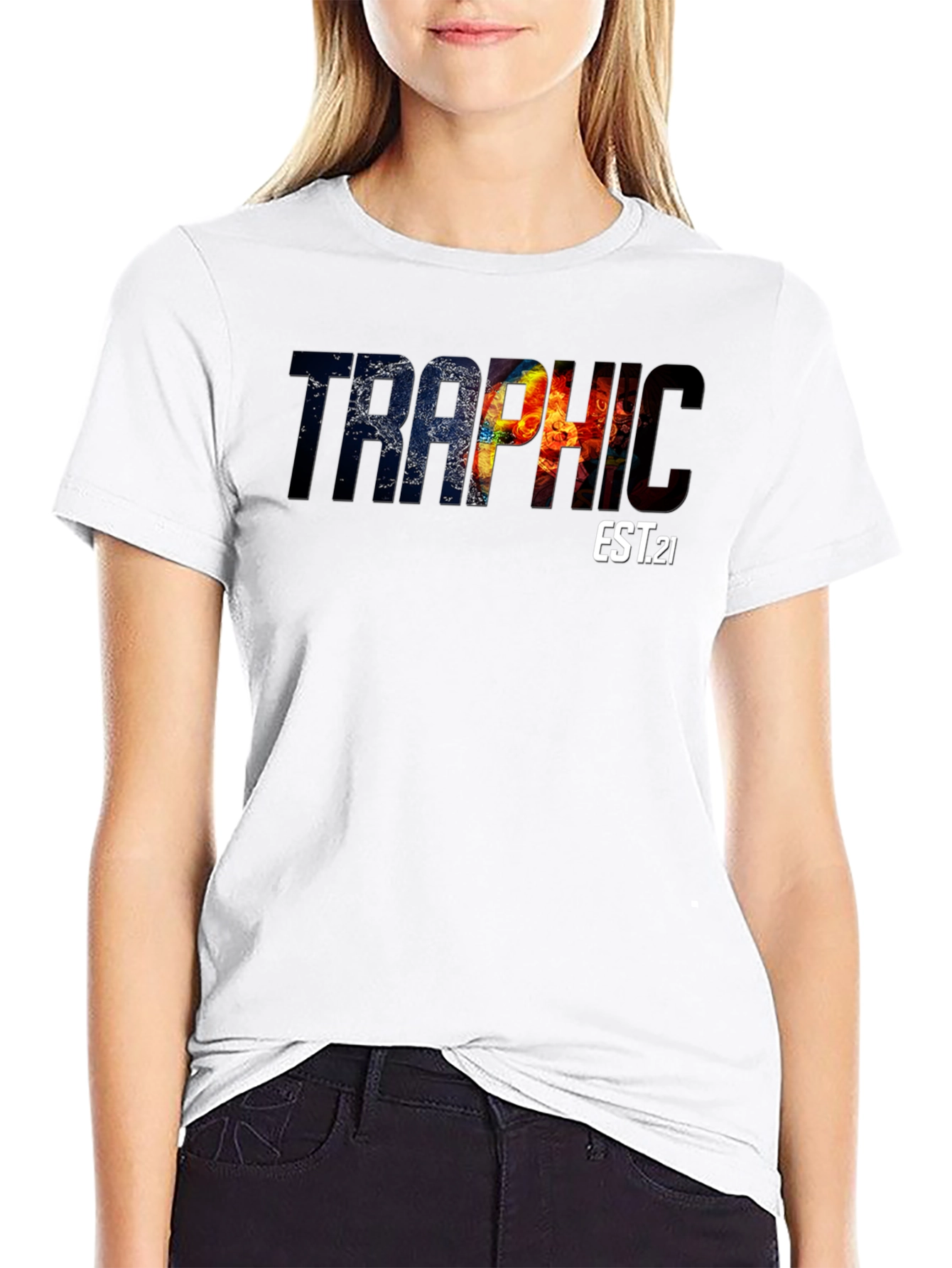 Traphic EST.21 Graphic Tee - Black