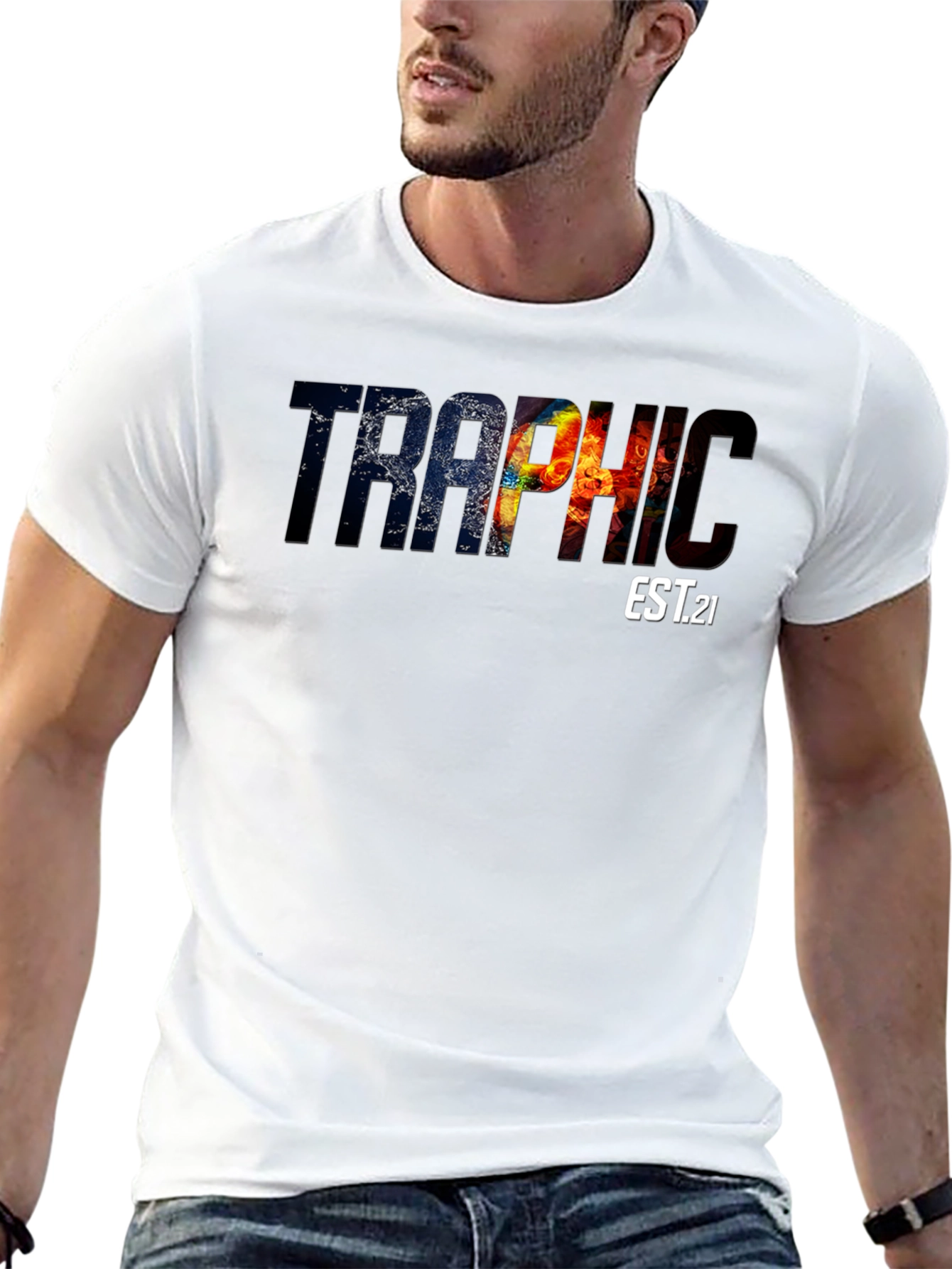 Traphic EST.21 Graphic Tee - Black