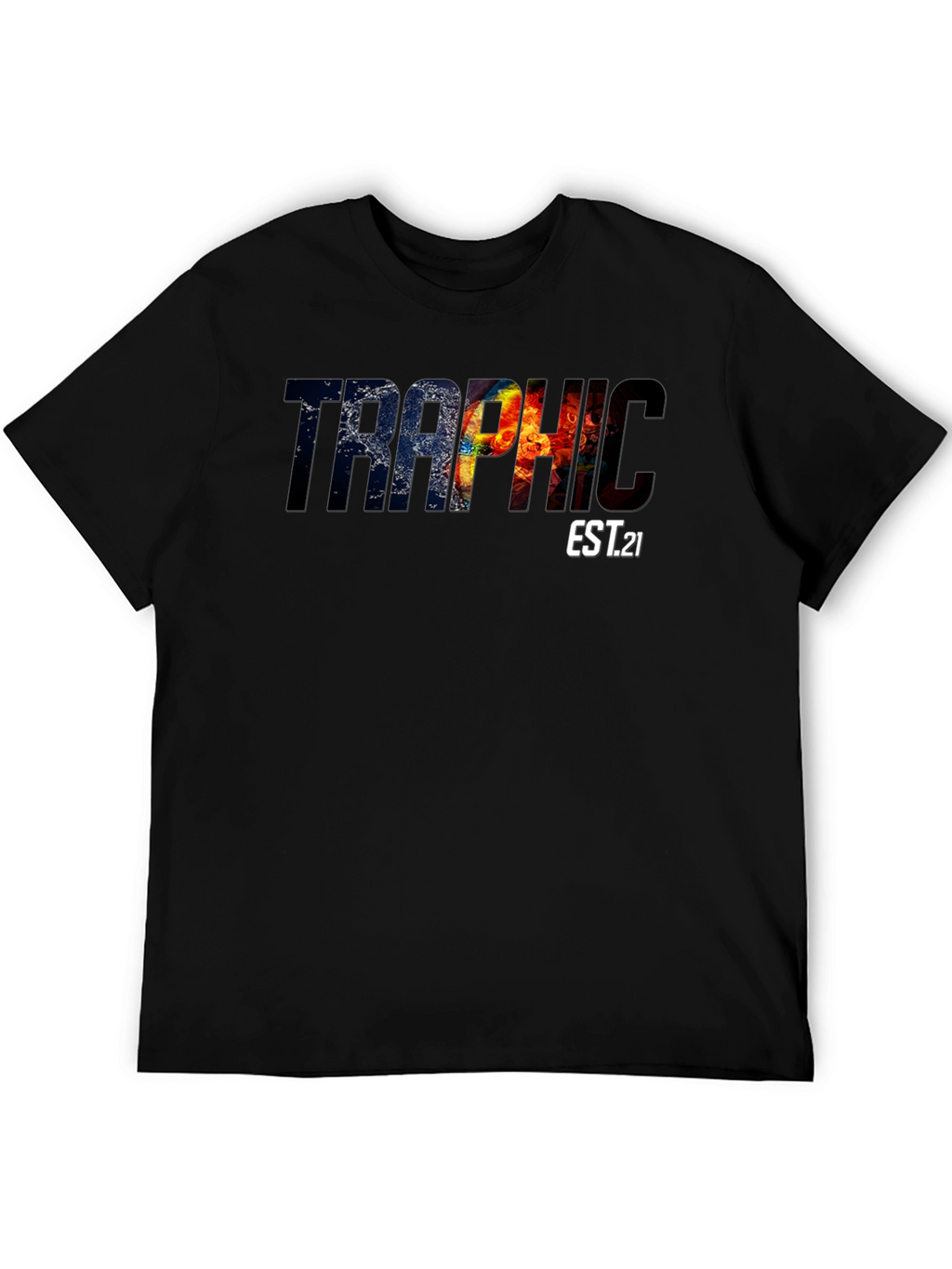 Traphic EST.21 Graphic Tee - Black