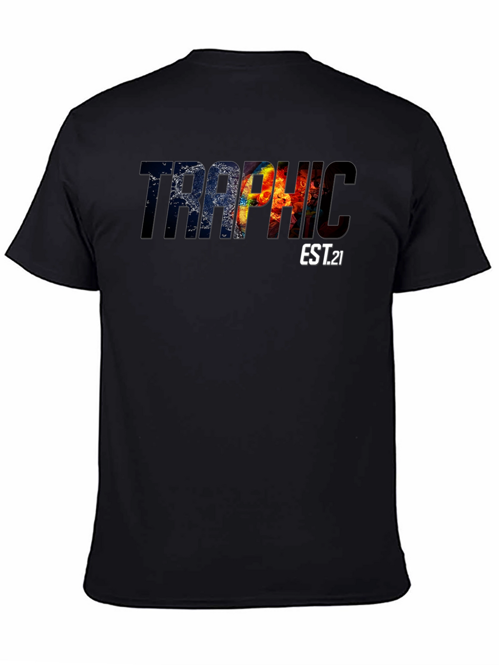 Traphic EST.21 Graphic Tee - Black