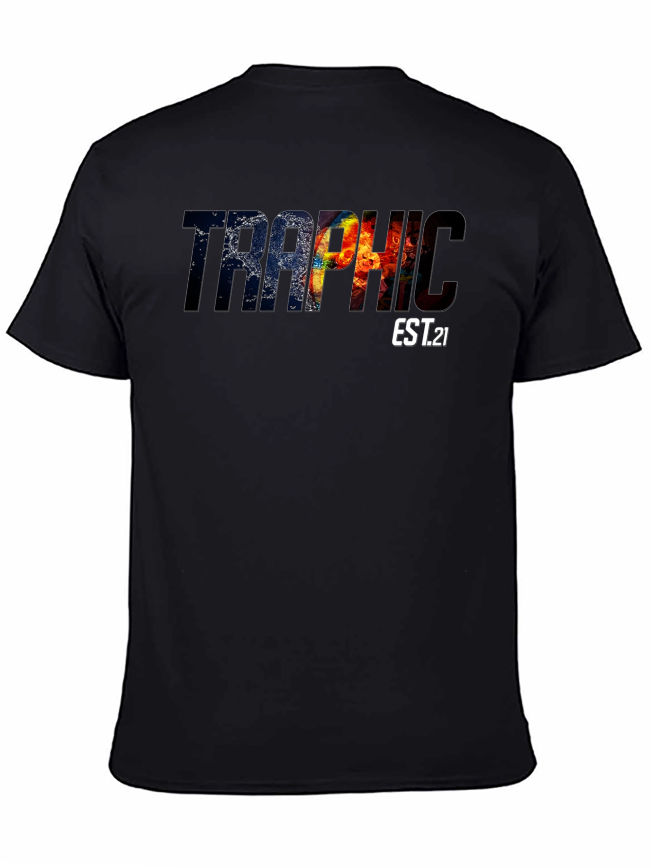 Traphic EST.21 Graphic Tee - Black