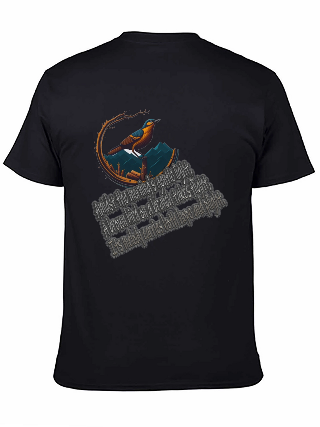 Bird & Poem Graphic Tee