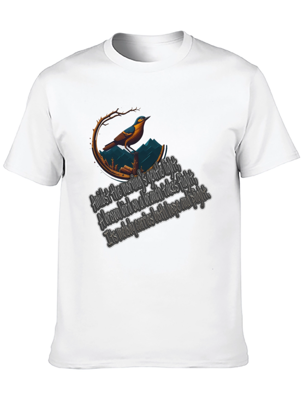 Bird & Poem Graphic Tee