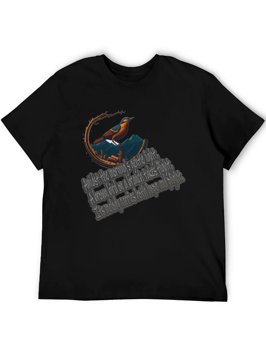 Bird & Poem Graphic Tee