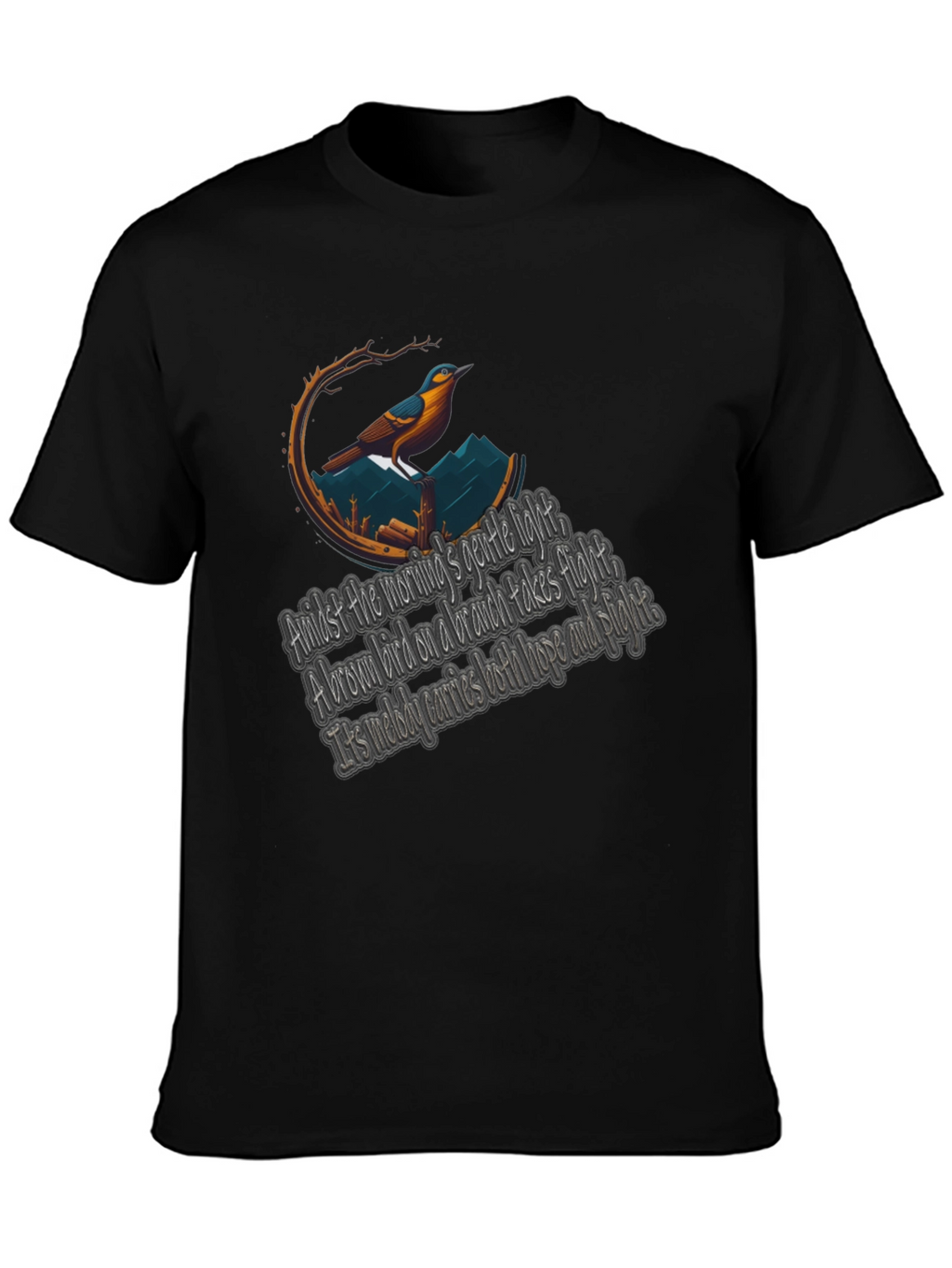 Bird & Poem Graphic Tee