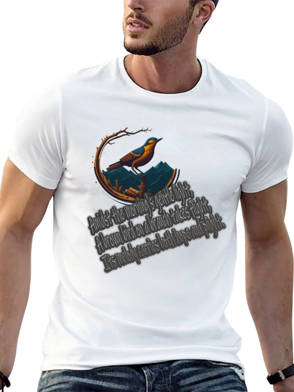 Bird & Poem Graphic Tee