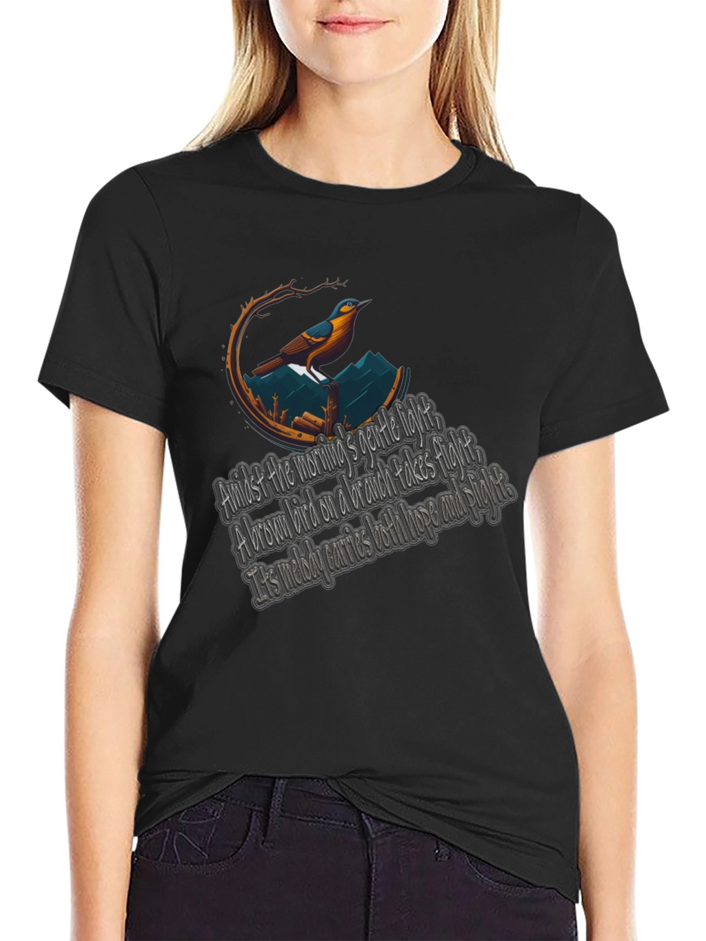 Bird & Poem Graphic Tee