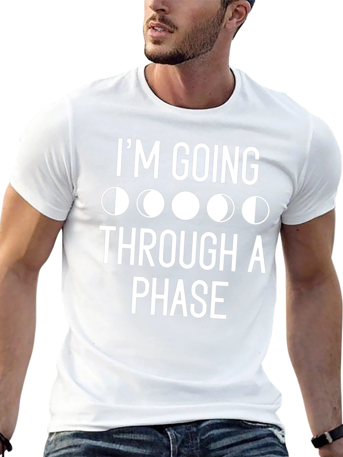 Im Going Through a Phase Black Graphic T-Shirt