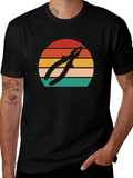Pliers Sunset Graphic T-Shirt - Black Cotton Tee