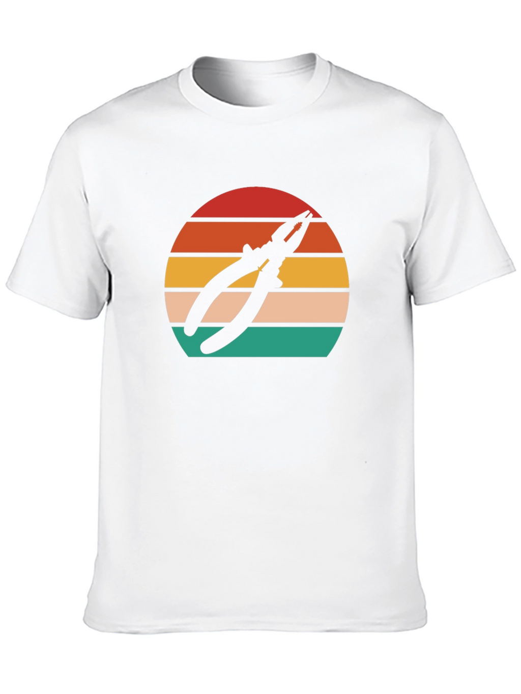 Pliers Sunset Graphic T-Shirt - Black Cotton Tee