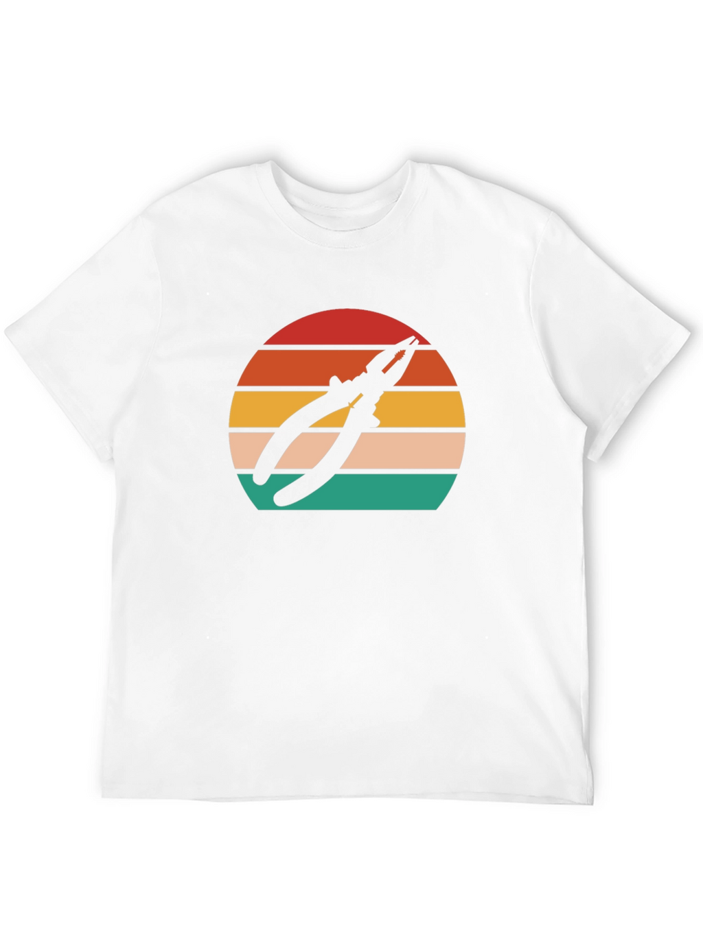 Pliers Sunset Graphic T-Shirt - Black Cotton Tee