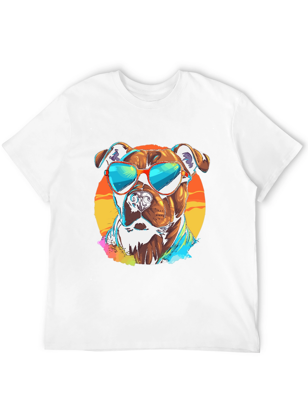 Cool Dog Graphic T-Shirt - Mens Black Tee