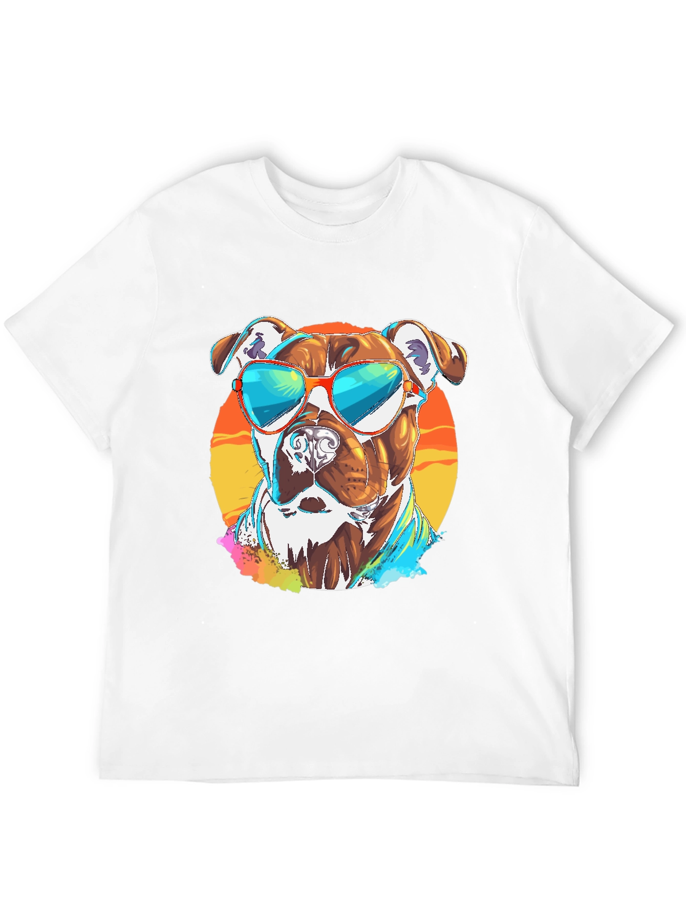 Cool Dog Graphic T-Shirt - Mens Black Tee
