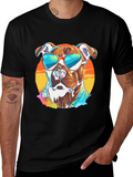 Cool Dog Graphic T-Shirt - Mens Black Tee
