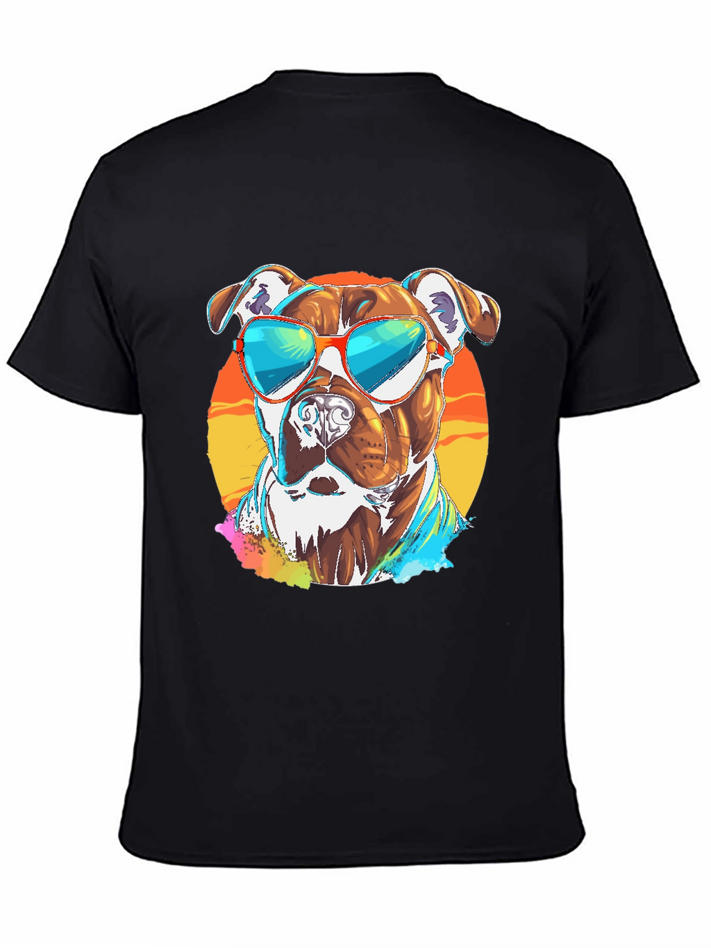 Cool Dog Graphic T-Shirt - Mens Black Tee