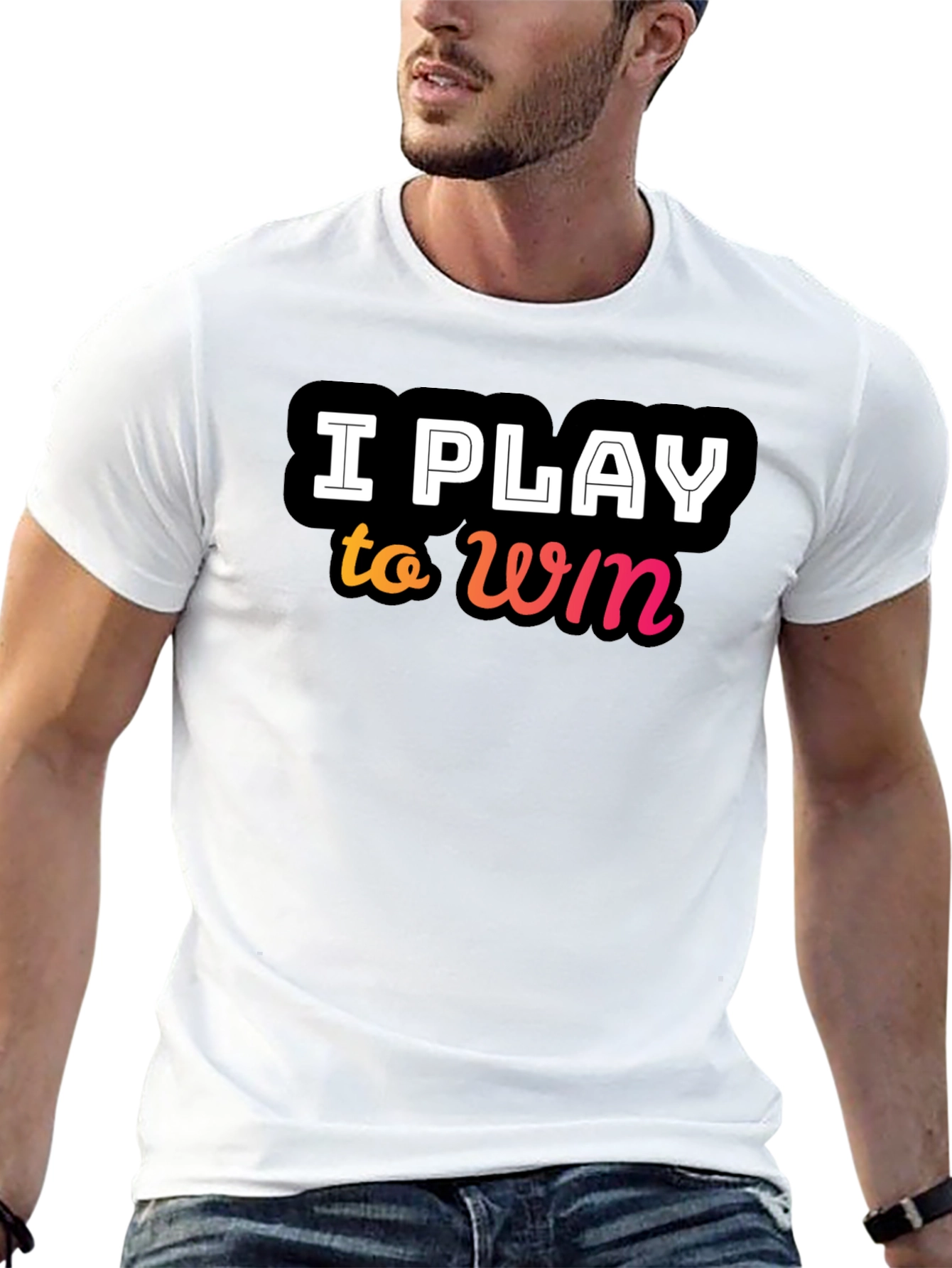 I Play to Win Black T-Shirt