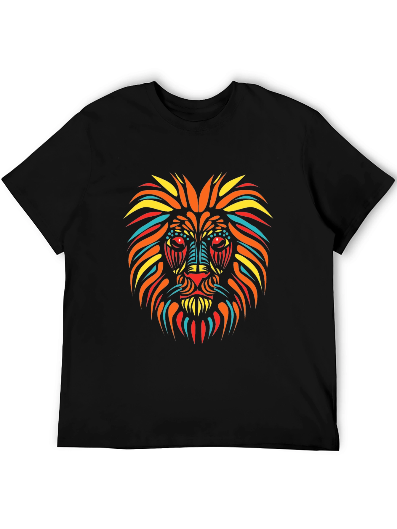 Lion Graphic Tee - Mens Black T-Shirt