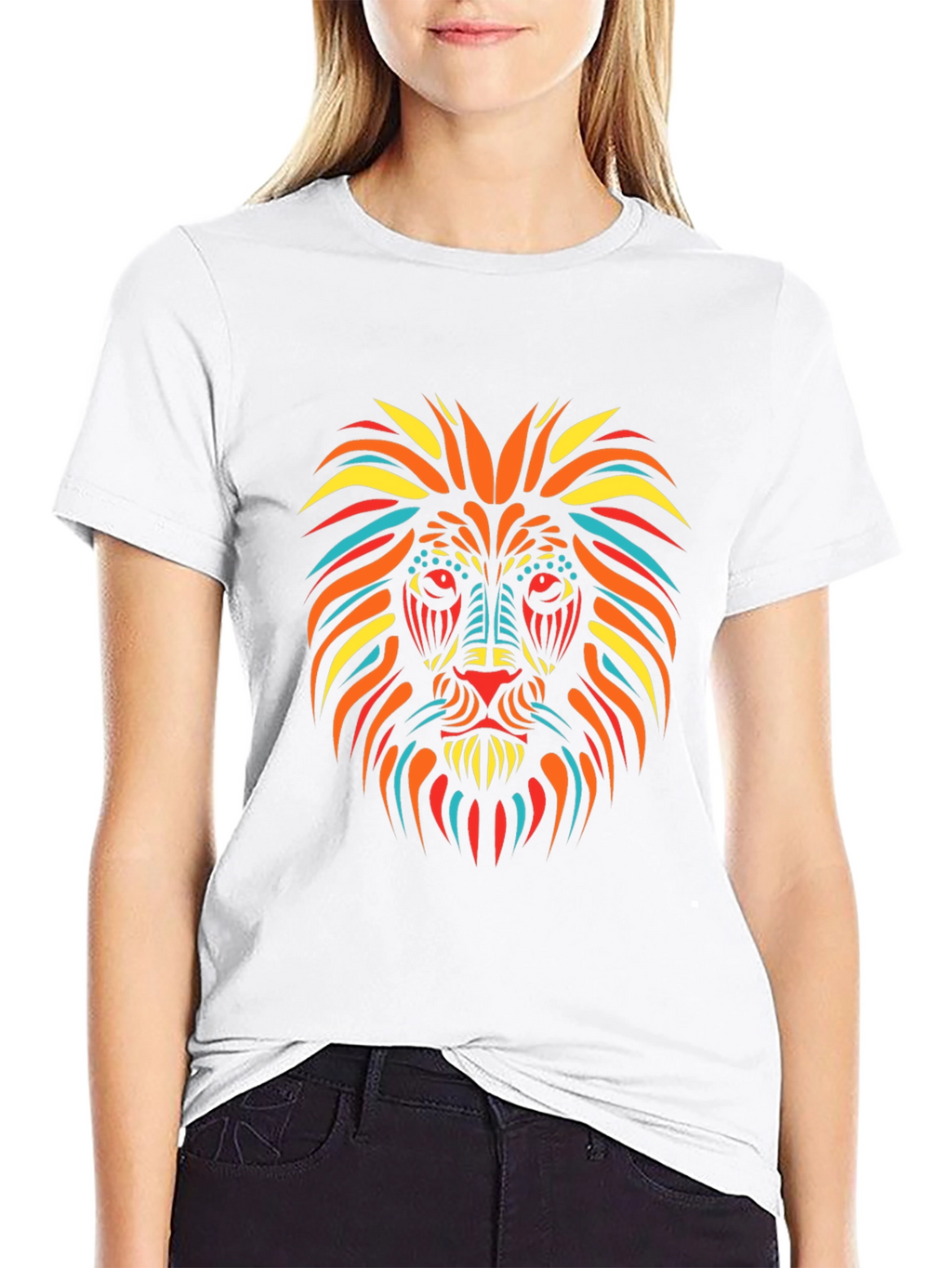 Lion Graphic Tee - Mens Black T-Shirt