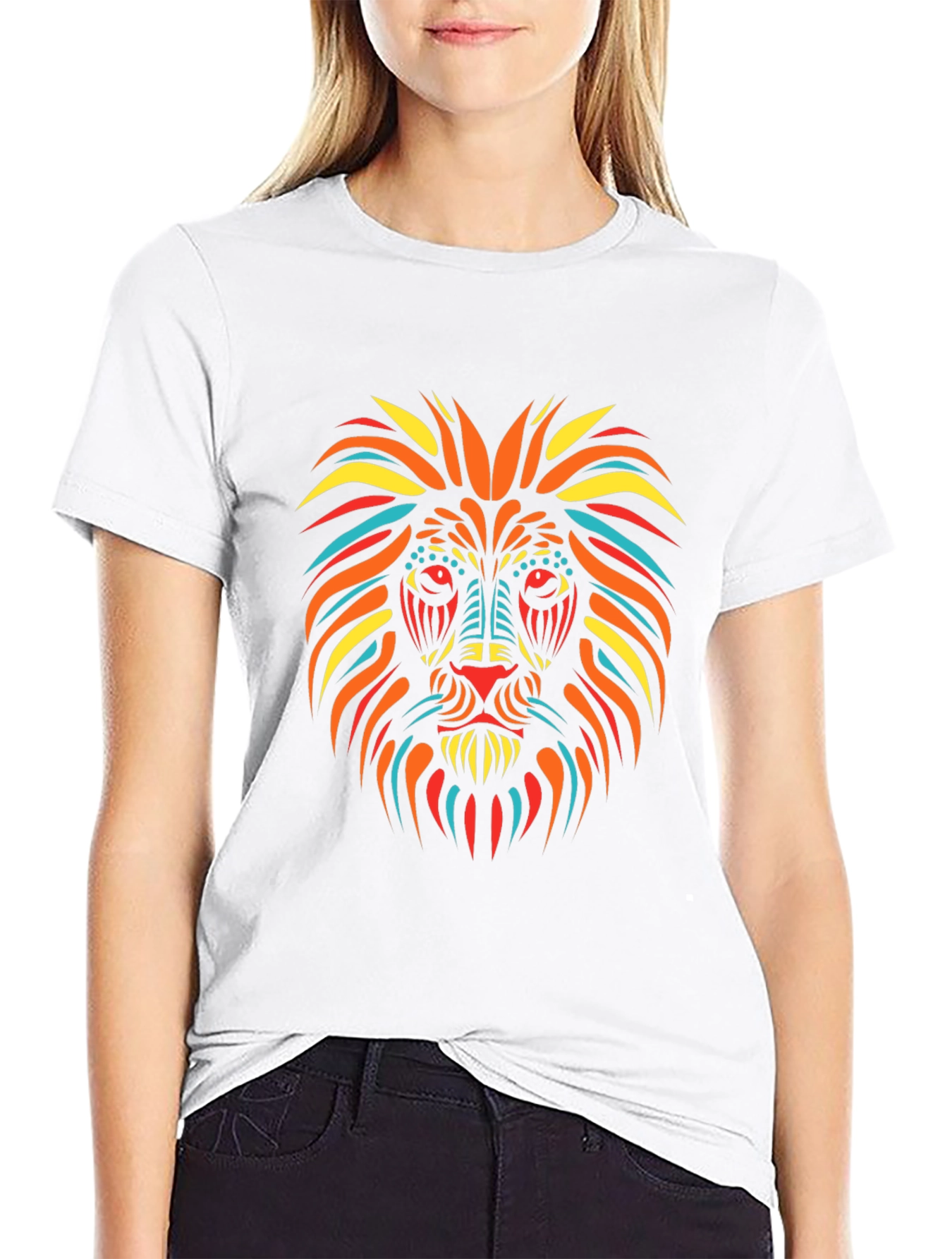 Lion Graphic Tee - Mens Black T-Shirt