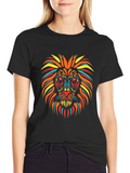 Lion Graphic Tee - Mens Black T-Shirt