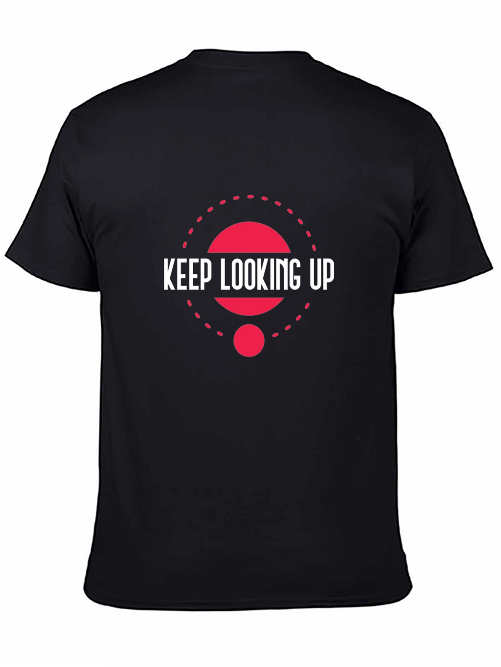 Keep Looking Up Black Graphic T-Shirt
