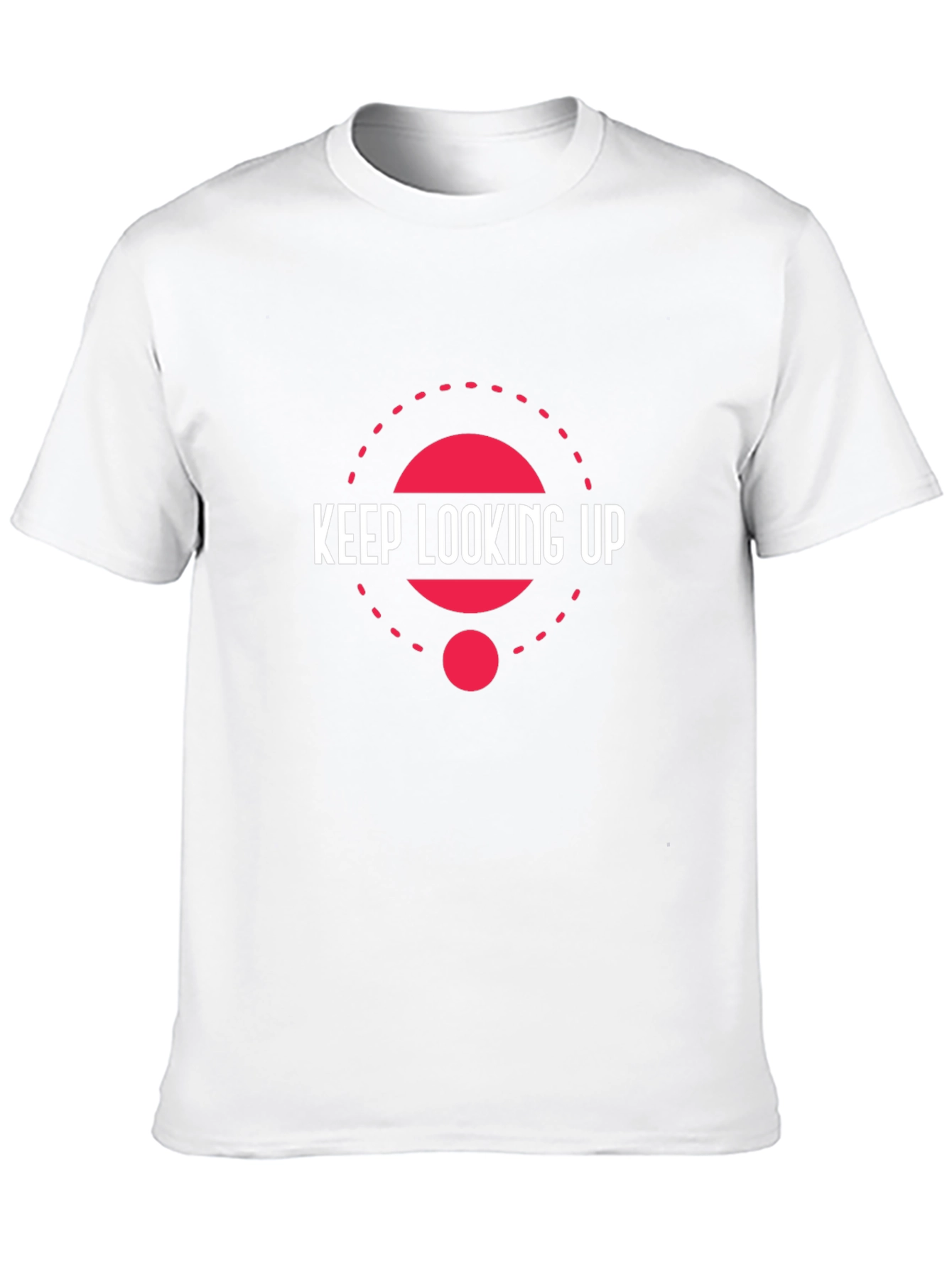Keep Looking Up Black Graphic T-Shirt