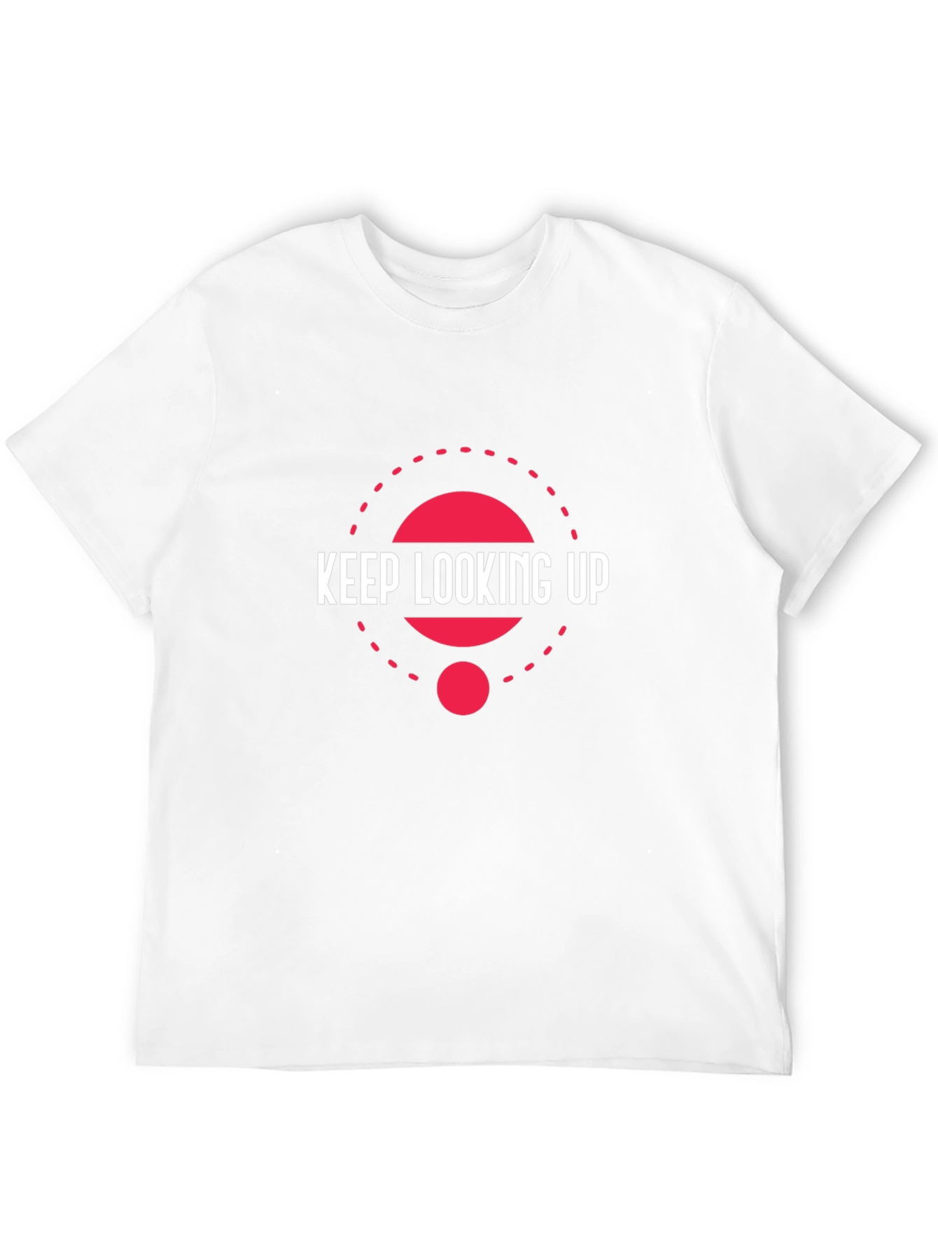 Keep Looking Up Black Graphic T-Shirt