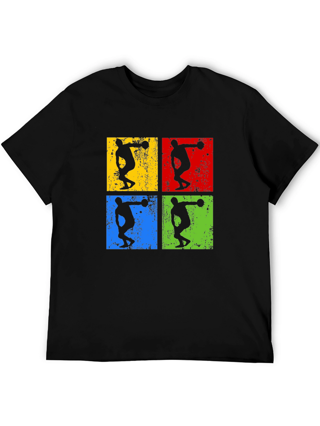 Retro Thrower Graphic Tee - Black