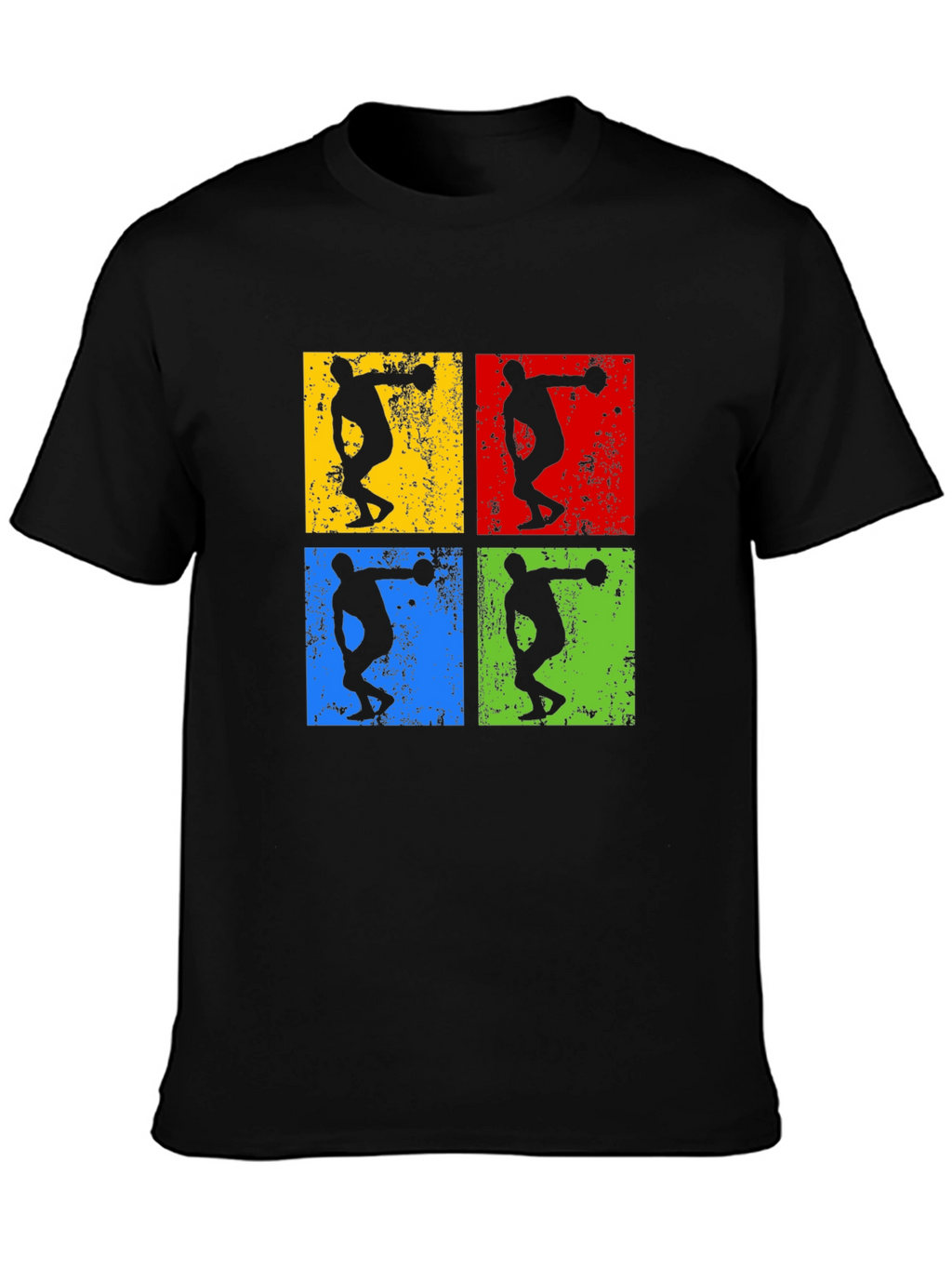 Retro Thrower Graphic Tee - Black