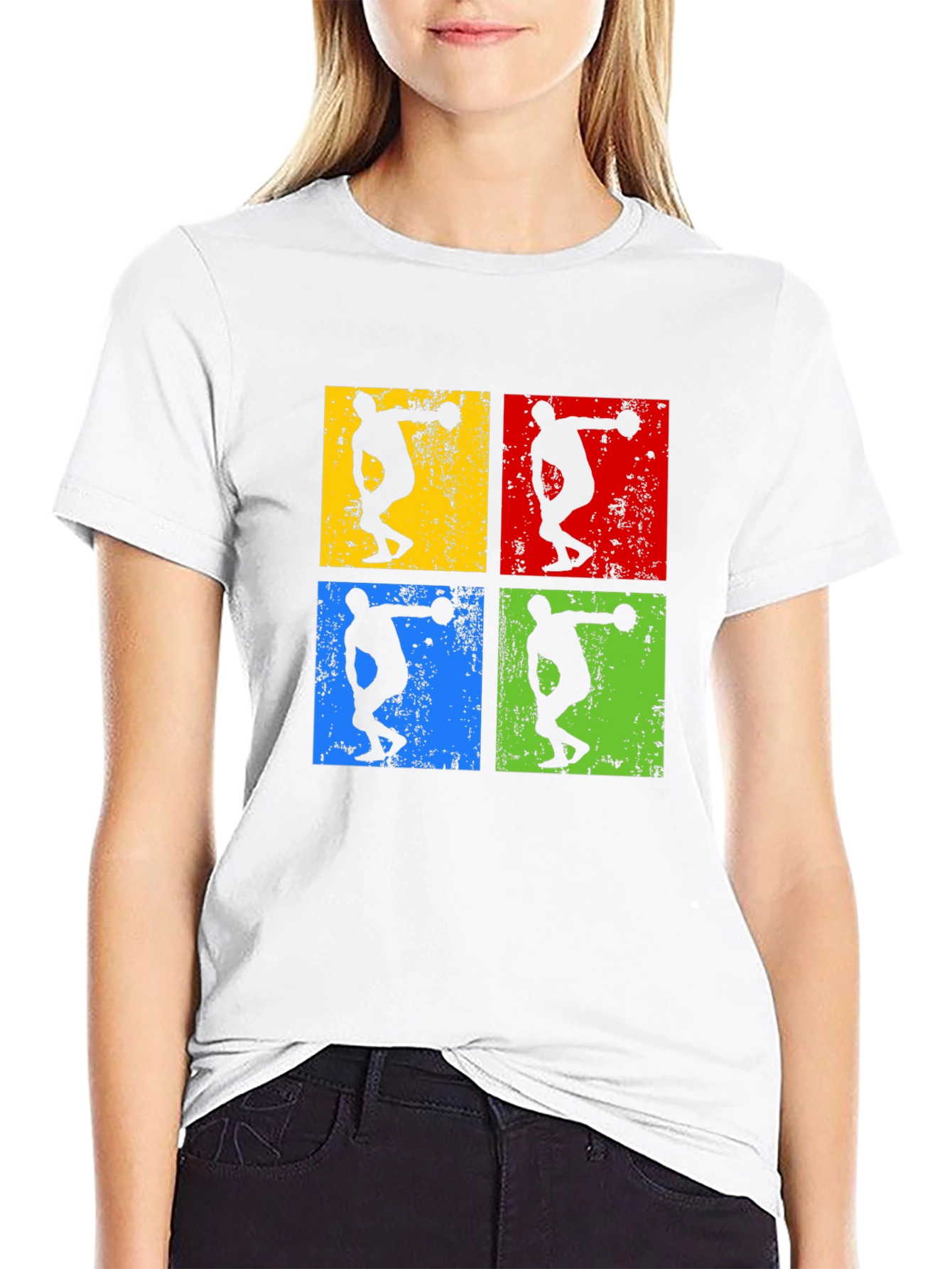Retro Thrower Graphic Tee - Black