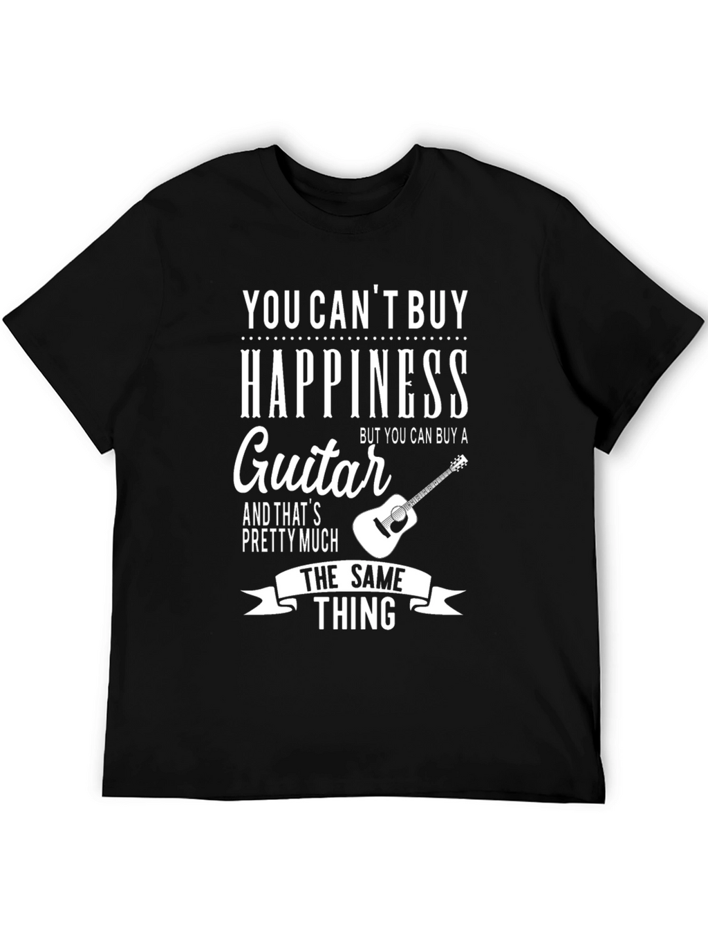 Guitar Happiness T-Shirt - Musician Gift