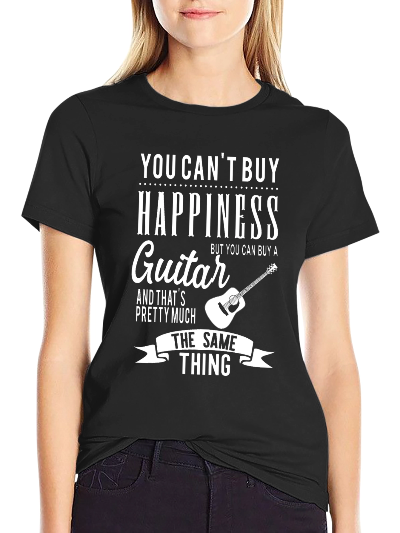 Guitar Happiness T-Shirt - Musician Gift