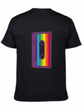 Retro Rainbow Cassette Tape Graphic Tee