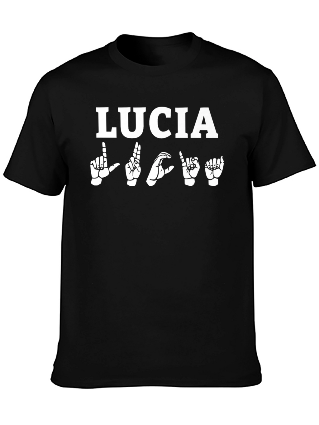 Lucia ASL Black T-Shirt