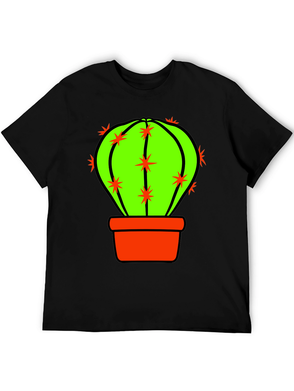 Cactus Graphic T-Shirt - Novelty Design