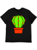 Cactus Graphic T-Shirt - Novelty Design