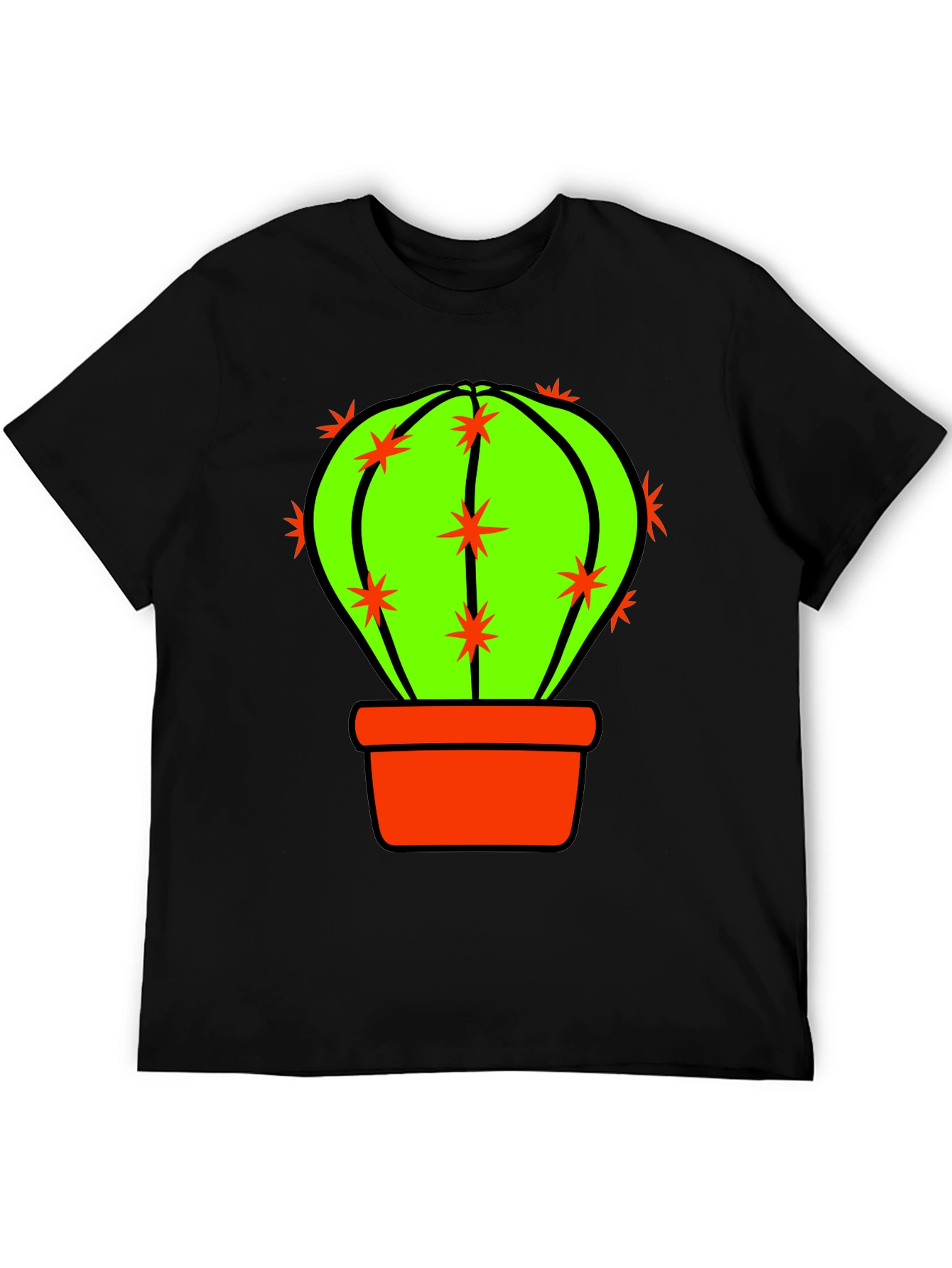 Cactus Graphic T-Shirt - Novelty Design