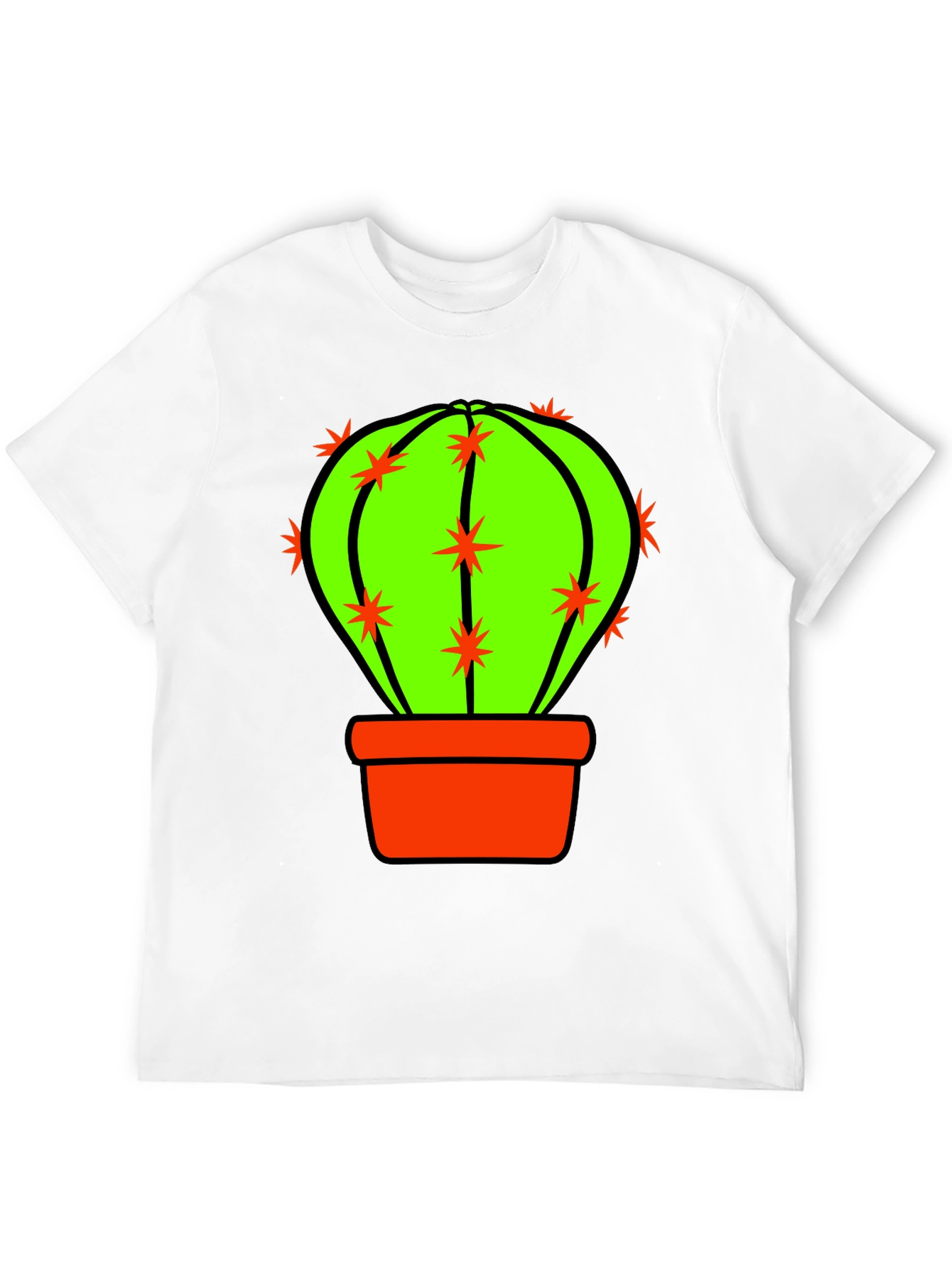 Cactus Graphic T-Shirt - Novelty Design
