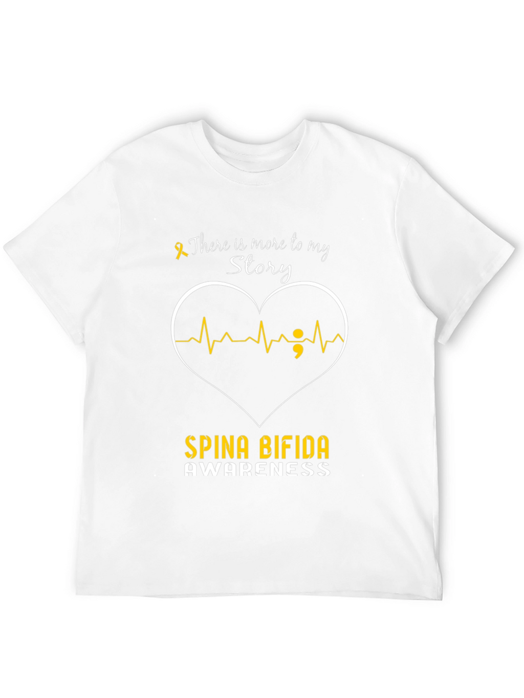 Spina Bifida Awareness Heartbeat T-Shirt