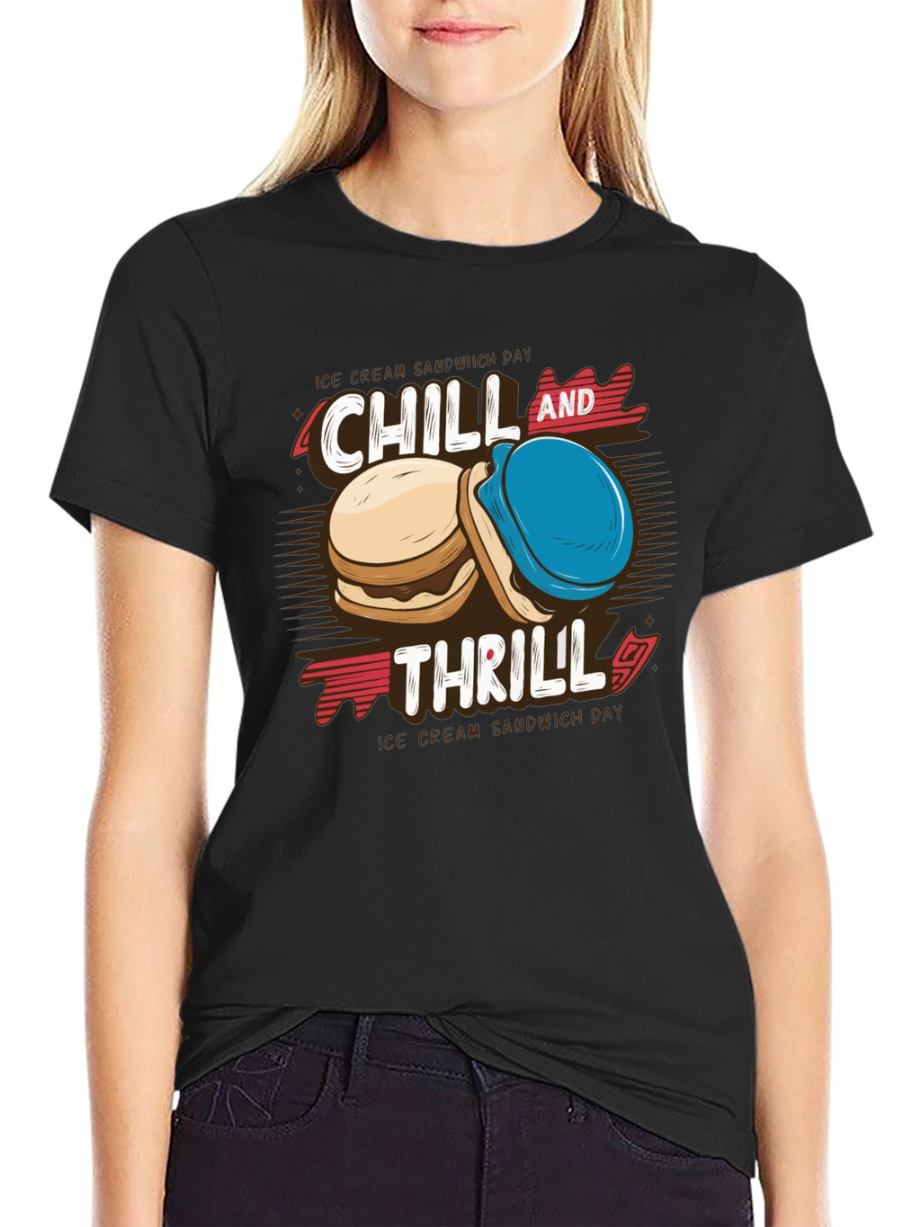 Chill & Thrill Ice Cream Sandwich T-Shirt