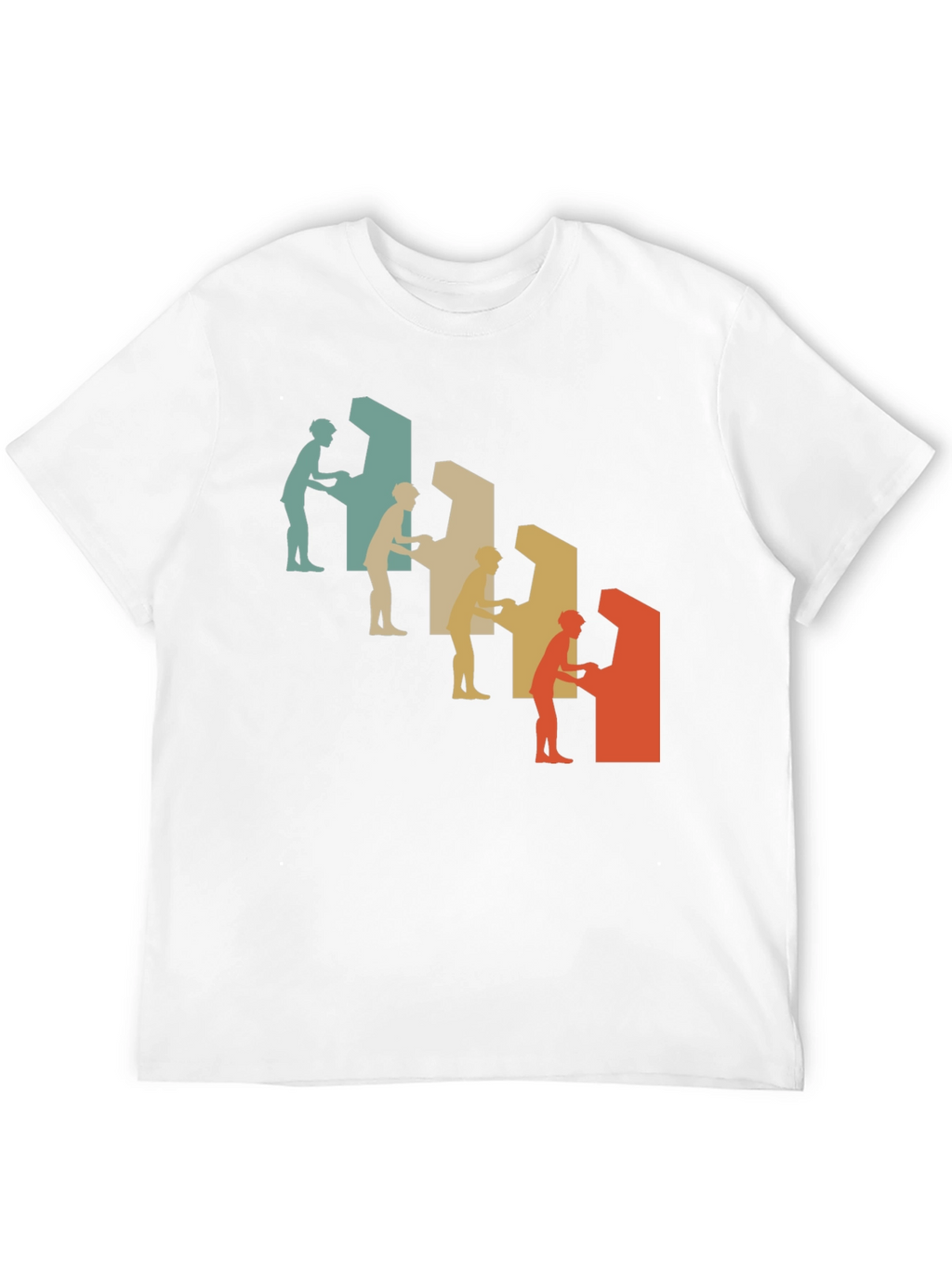 Retro Arcade Gamer Graphic Tee - Black