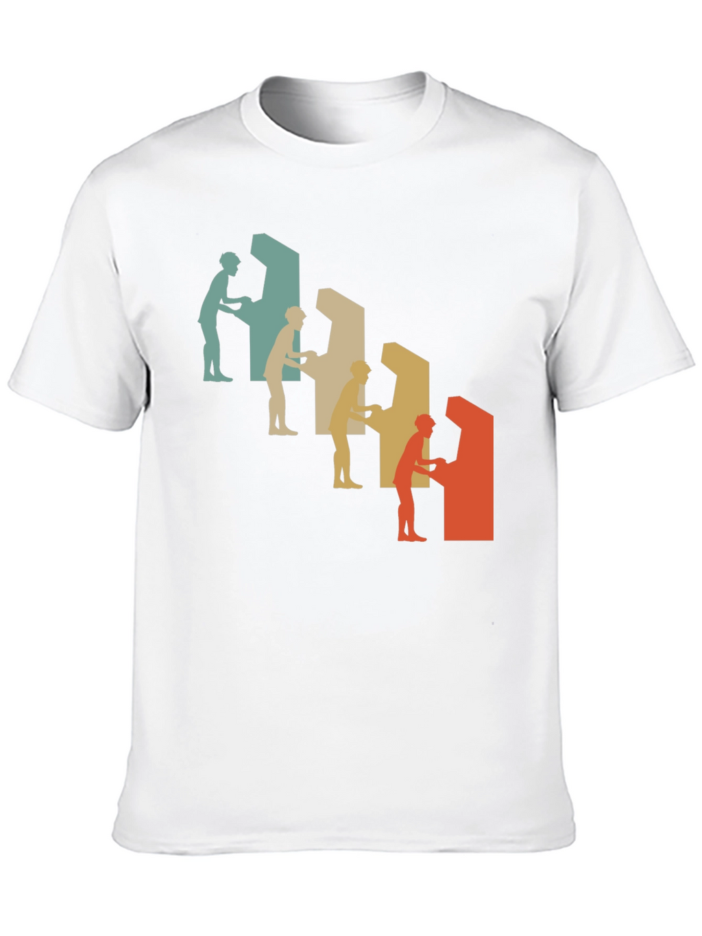 Retro Arcade Gamer Graphic Tee - Black