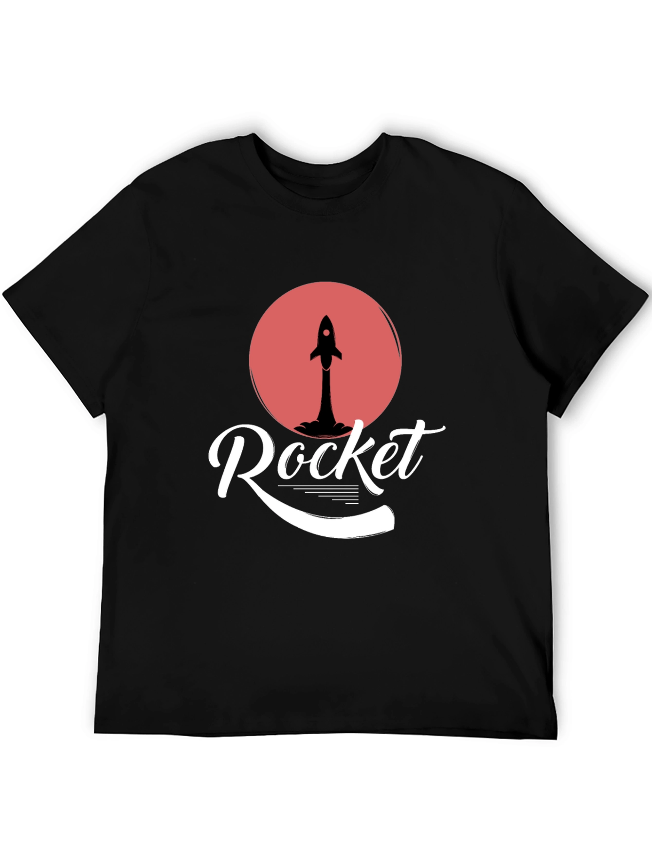 Rocket Graphic Tee - Mens Black Short Sleeve Shirt