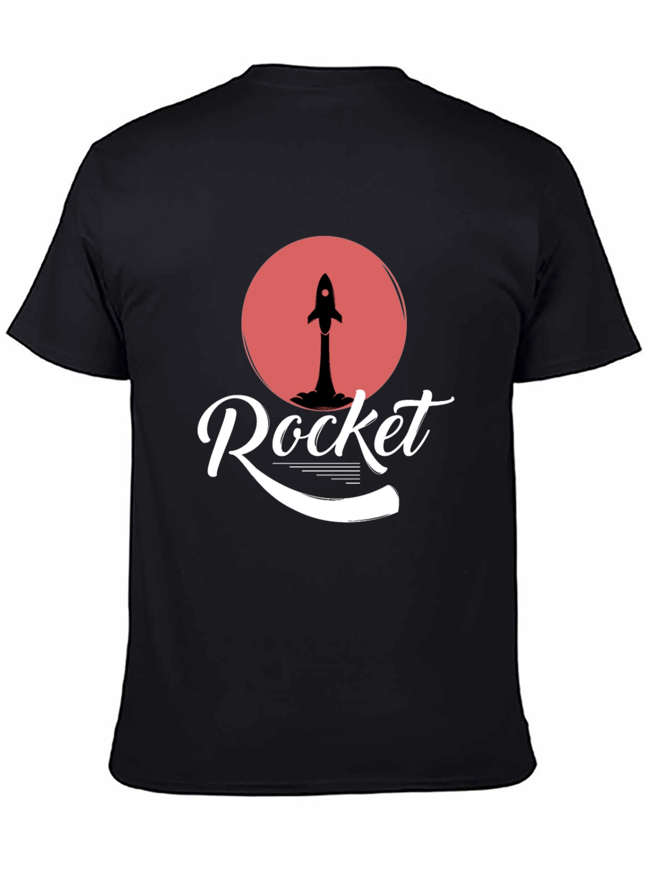 Rocket Graphic Tee - Mens Black Short Sleeve Shirt