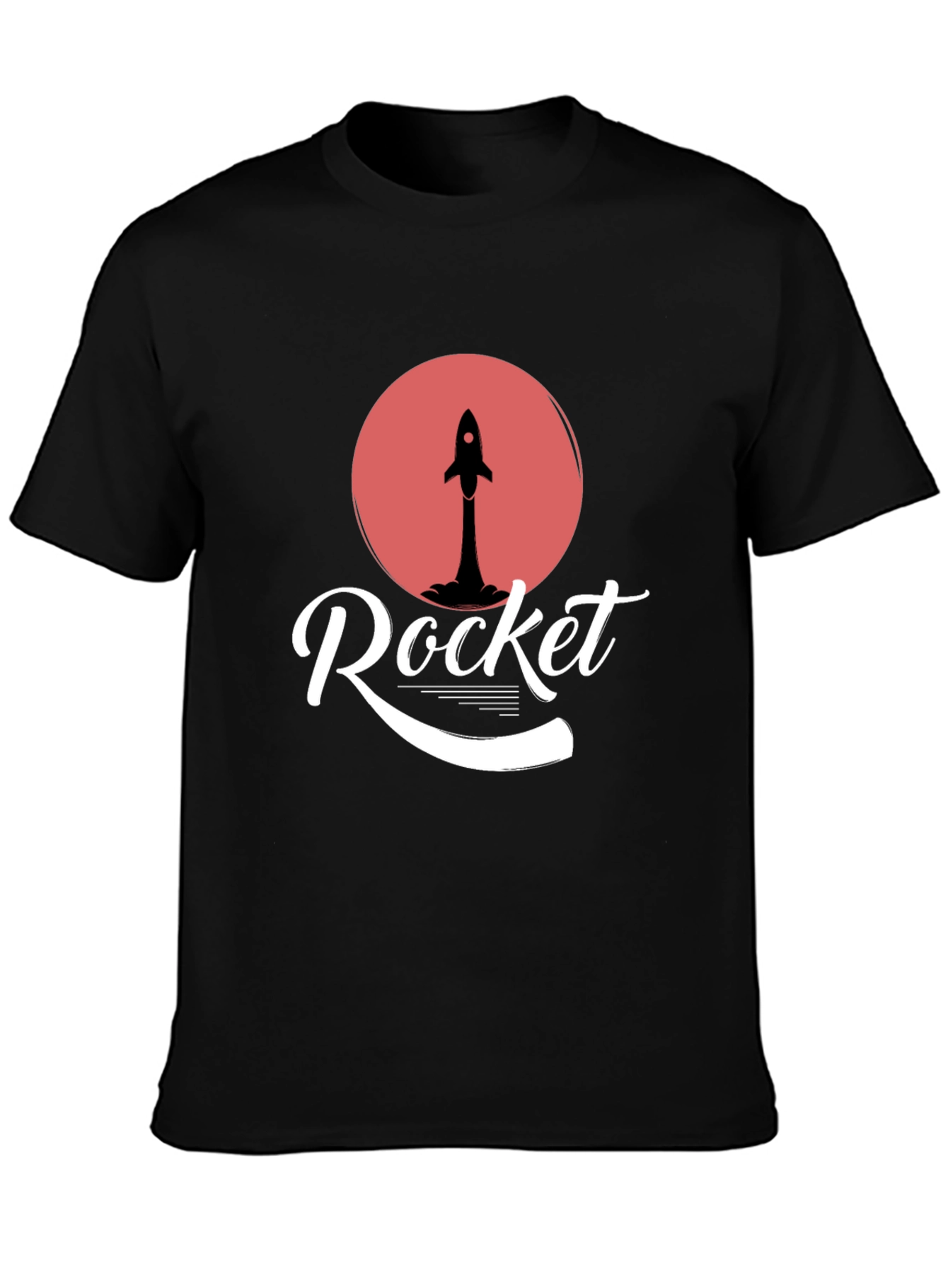 Rocket Graphic Tee - Mens Black Short Sleeve Shirt